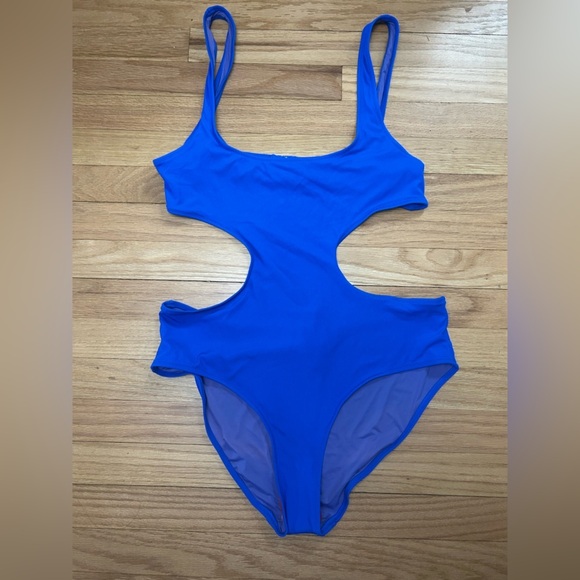 NWT Solid & Striped The Sarah Ribbed Azure Blue One Piece Bathing Suit Size XL - Picture 3 of 15